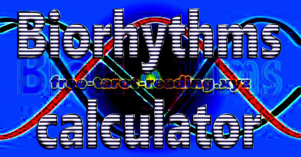 Biorhythms calculator calculate of immediate and gratuitous way his